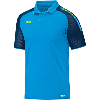 Afbeeldingen van JAKO Polo Champ jako blauw/marine/fluogeel (6317/89) - SALE